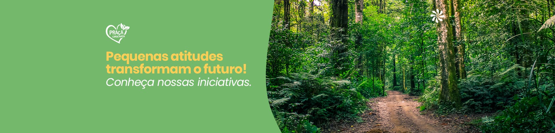 Banner de ESG do shopping